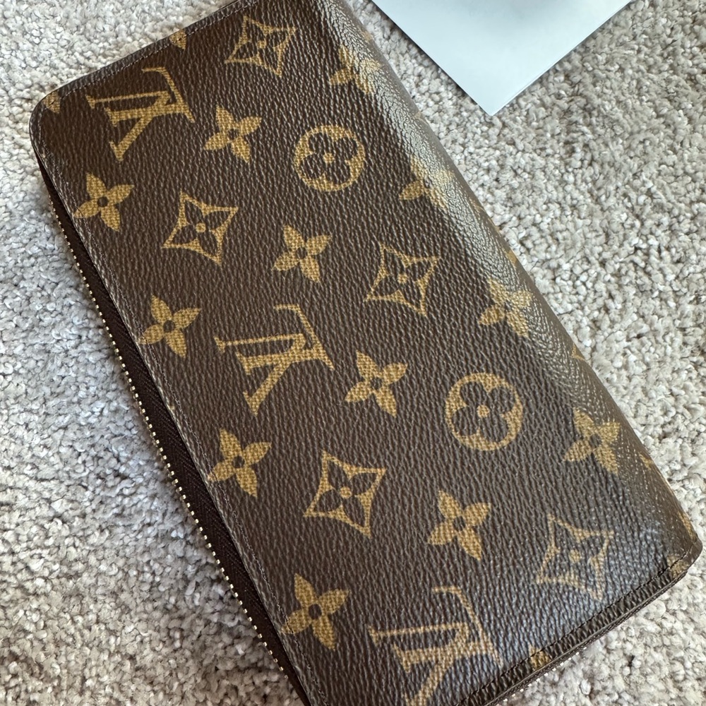 LV zippy monogram wallet rose ballerine pink logo Louis Vuitton canvas long - Picture 3 of 10